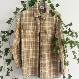 Plaid Button-Up Shirt